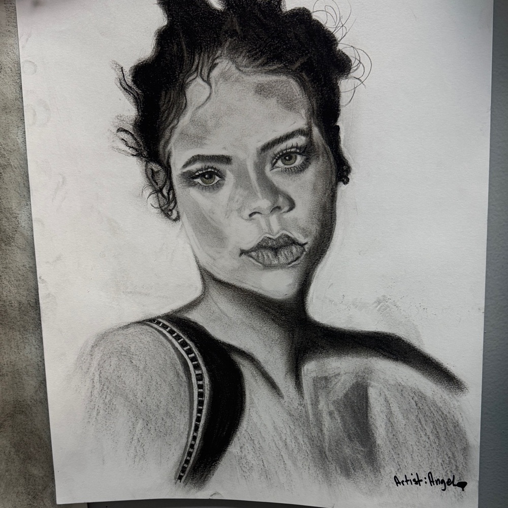 Charcoal Portrait Drawing - Picture 1 of 1